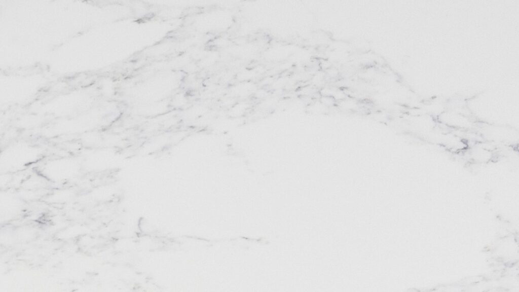 Arabescato quartz worktop slab with white base and grey veining