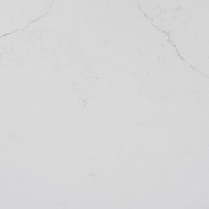 Close-up of Avalanche quartz worktop with subtle grey veining