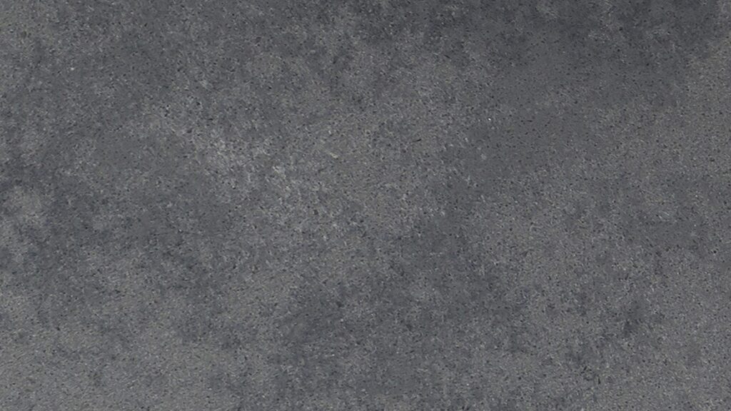 Carbon quartz slab with dark grey concrete-style texture