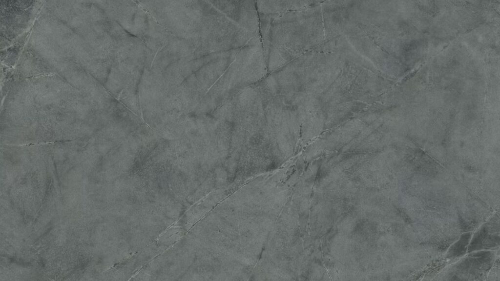 Atlantic Smoke ceramic slab with grey stone-effect texture